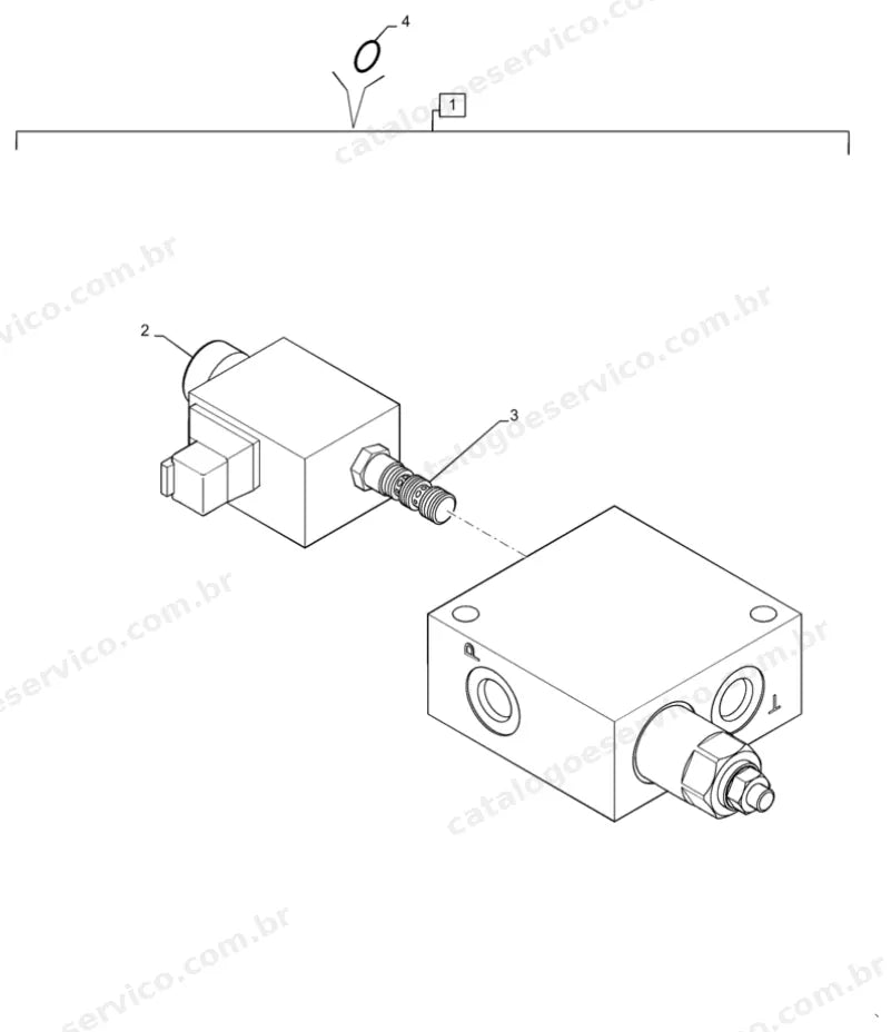 Catálogo de Peças Case TR310 — vista explodida de peças, imagem 2