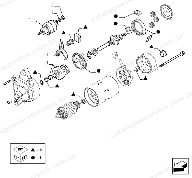 Catálogo de Peças Case TX130-33 (Padrão, Turbo e Tier 3) — vista explodida de peças, imagem 1
