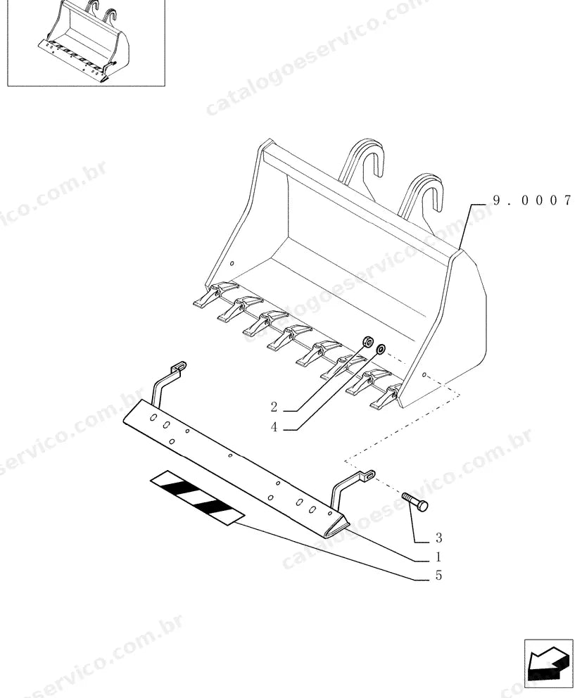 Catálogo de Peças Case TX130-33 (Padrão, Turbo e Tier 3) — vista explodida de peças, imagem 3