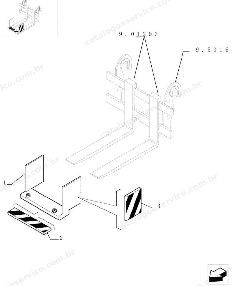 Catálogo de Peças Case TX140 — vista explodida de peças, imagem 4