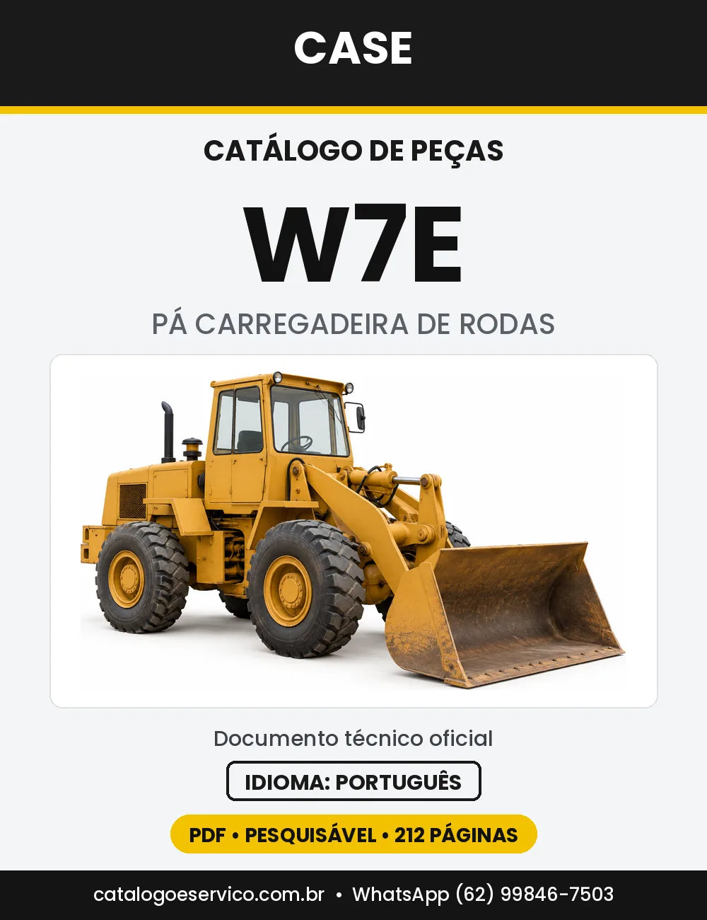 Catálogo de Peças Case W7E — versão W7E — Europa