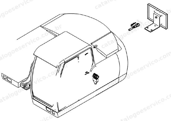 Catálogo de Peças Case WX145 (Padrão e Tier 3) — vista explodida de peças, imagem 4