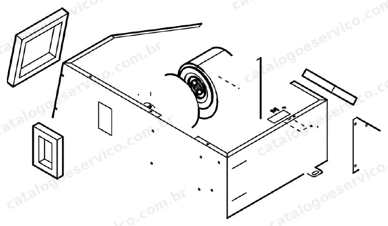 Catálogo de Peças Case WX165 (Padrão e Tier 3) — vista explodida de peças, imagem 3