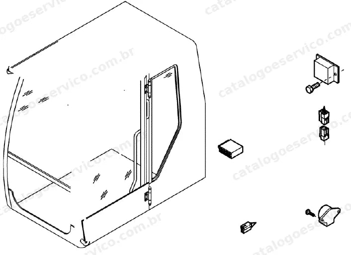 Catálogo de Peças Case WX165 (Padrão e Tier 3) — vista explodida de peças, imagem 4