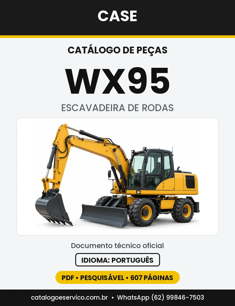 Catálogo de Peças Case WX95 (Padrão e Tier 3) — versão WX95 padrão (2004-2007)