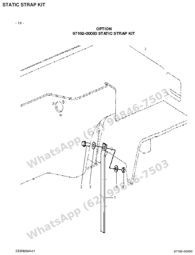 Vista explodida de peças do Catálogo Caterpillar 2EC30 36/48V – exemplo 2
