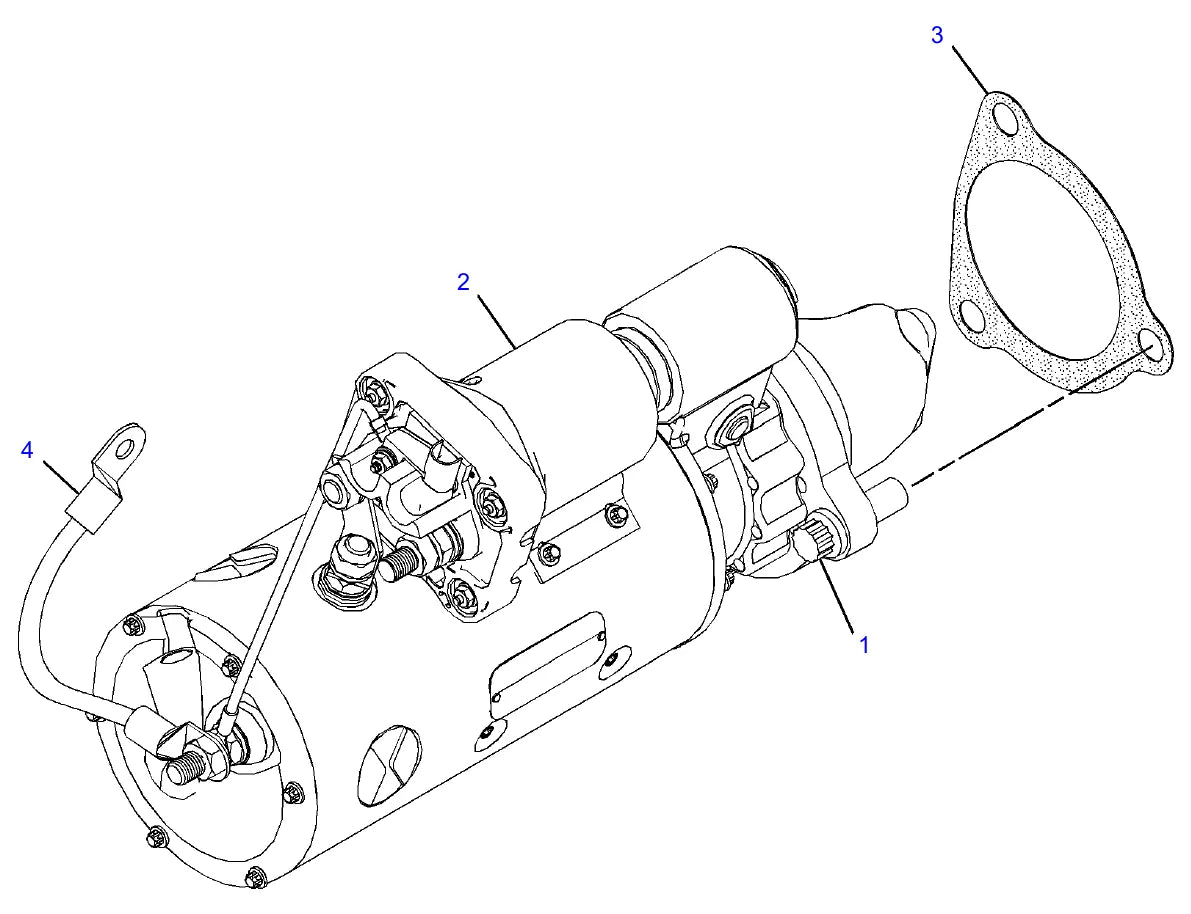 Motor de partida elétrico — Catálogo de Peças Caterpillar 340D2 L