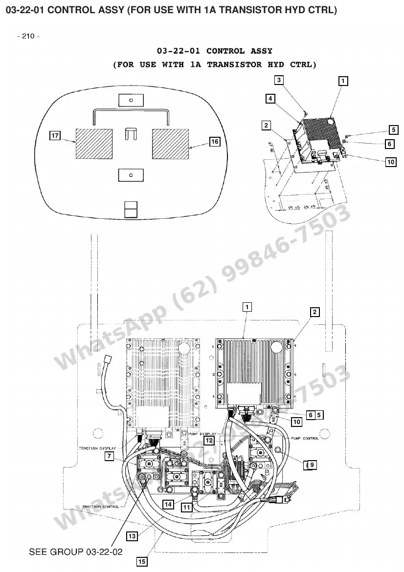Vista explodida de peças do Catálogo Caterpillar EC25KE – exemplo 4