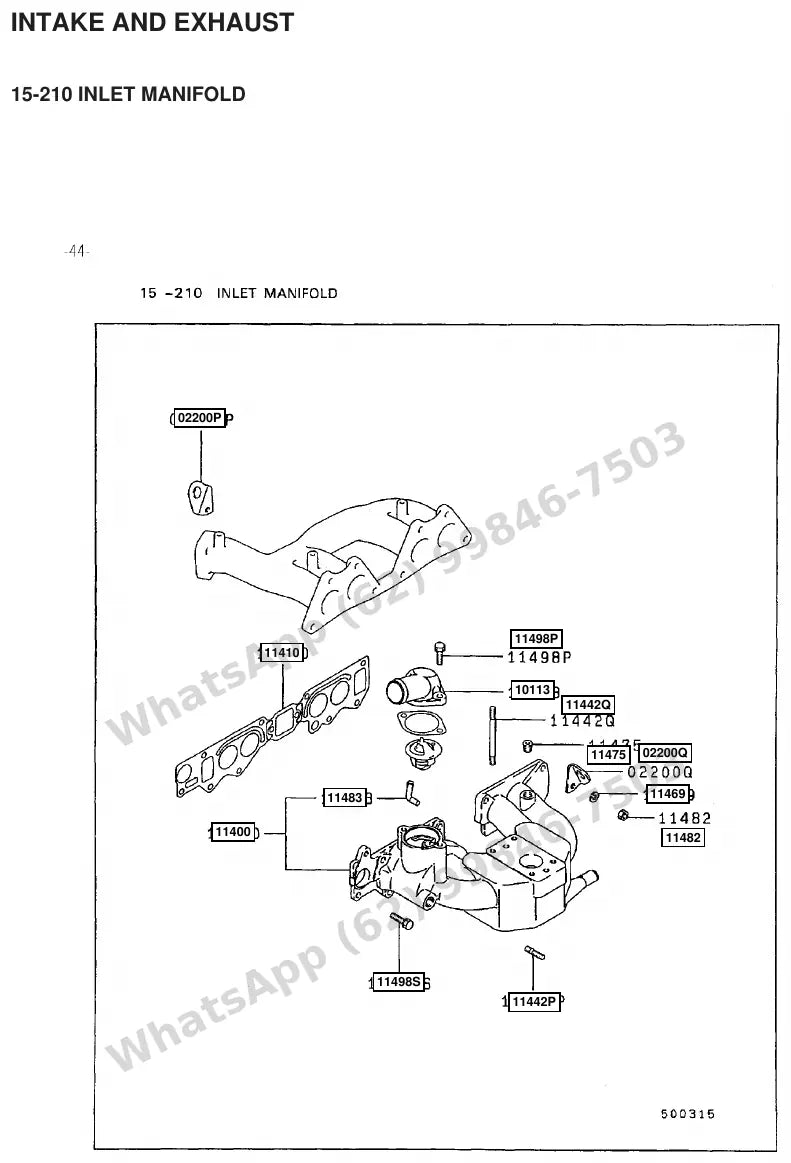 Vista explodida de peças do Catálogo Caterpillar GC25 – exemplo 1