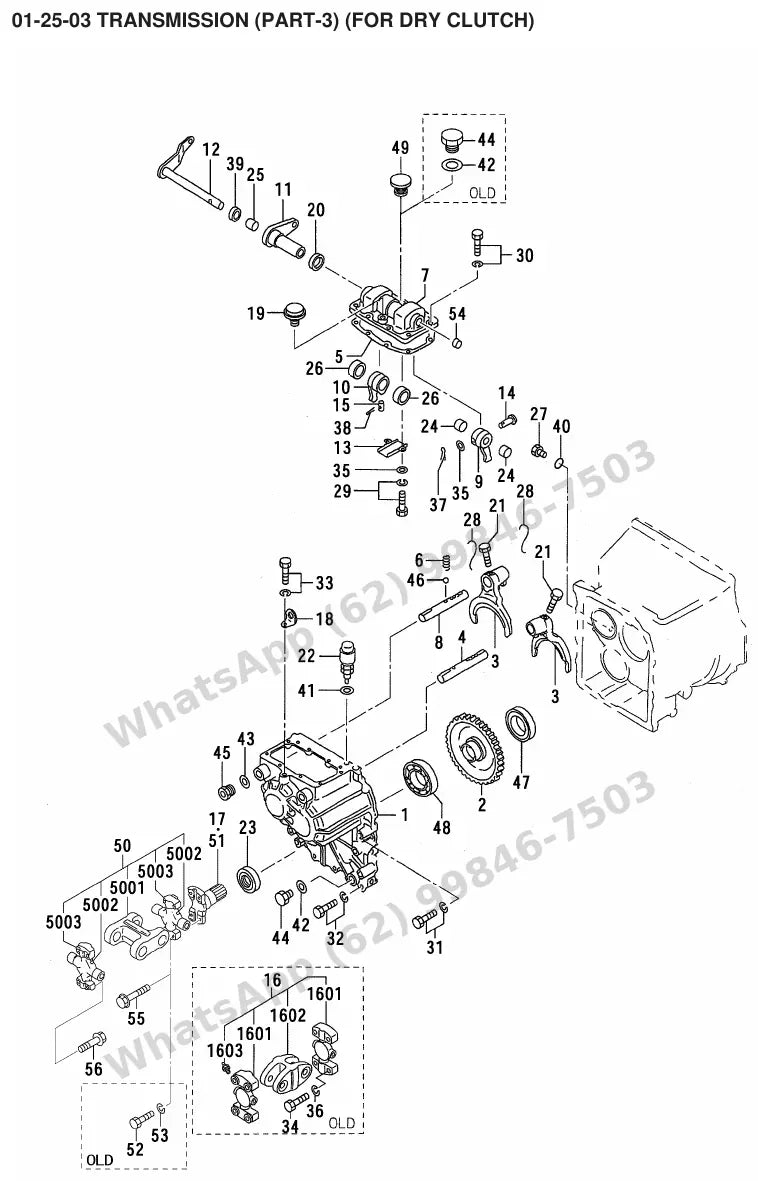 Vista explodida de peças do Catálogo Caterpillar GP18 MC – exemplo 2