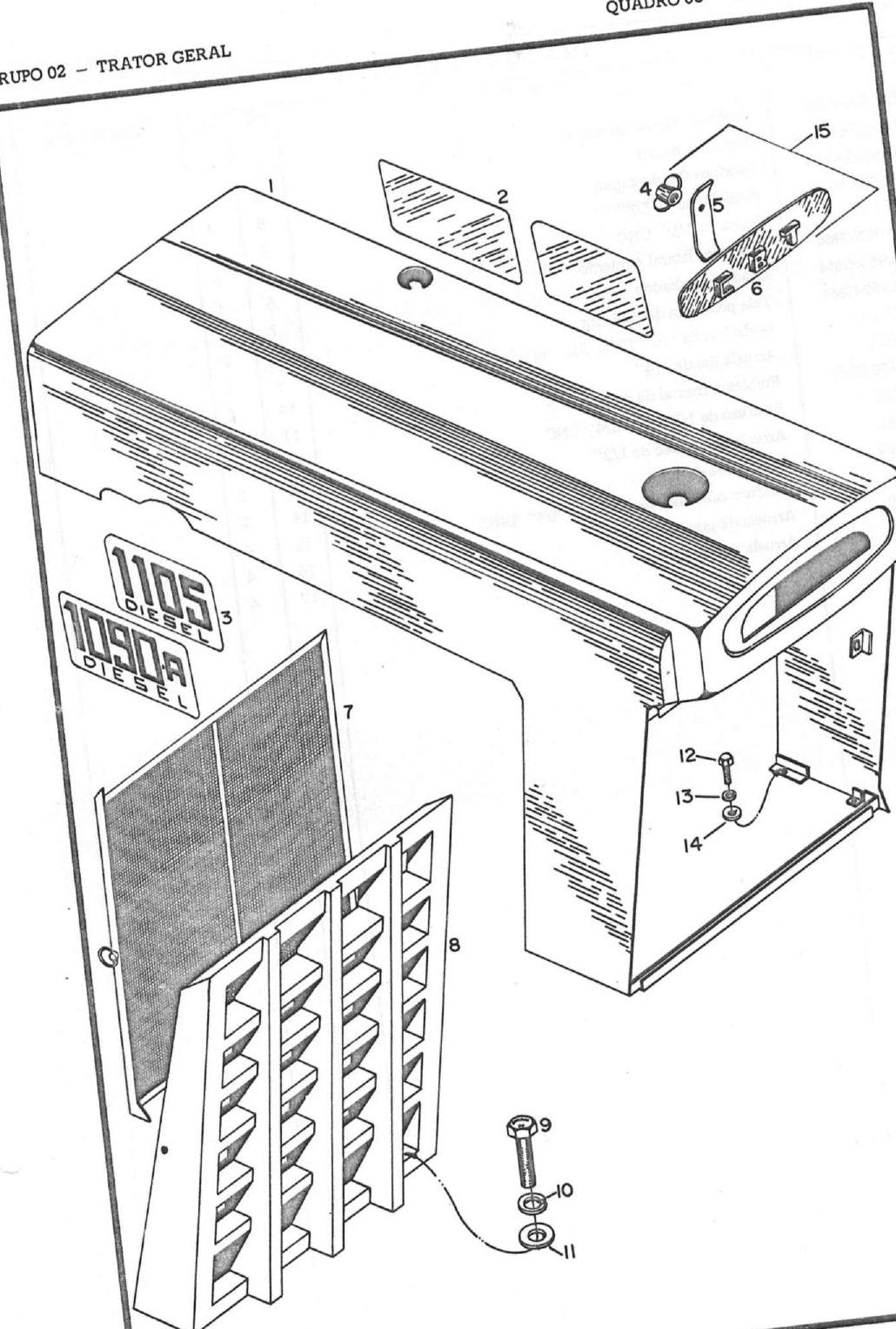 Catálogo de Peças CBT 1090, 1105 e 2400 - Trator - página 2