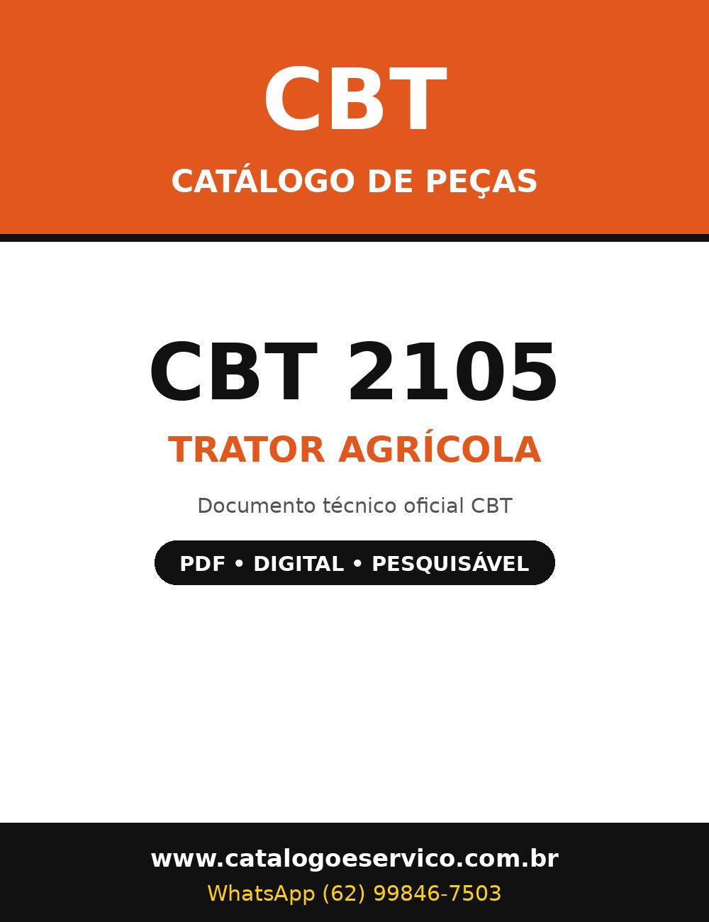 Catálogo de Peças CBT 2105 - Trator
