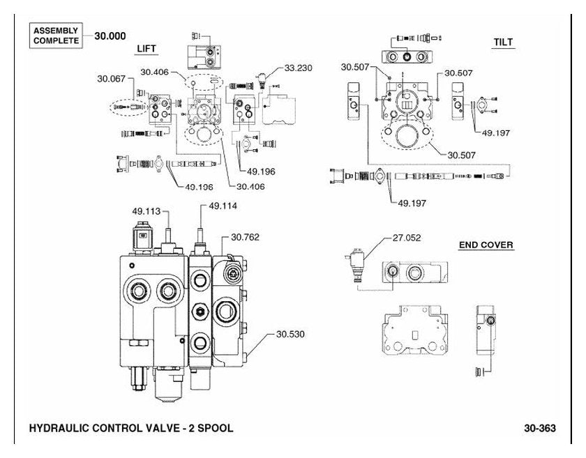 Catálogo de Peças Empilhadeira Clark C40 D/C45 D/C50s D/C55s D (Tier 2 Lot 9800) - página interna