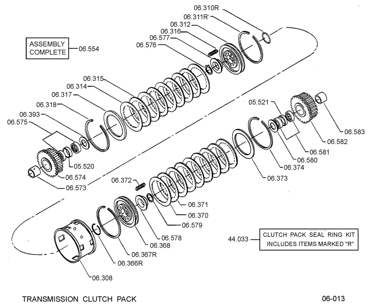 Catálogo de Peças Clark C500-30 — vista explodida 2