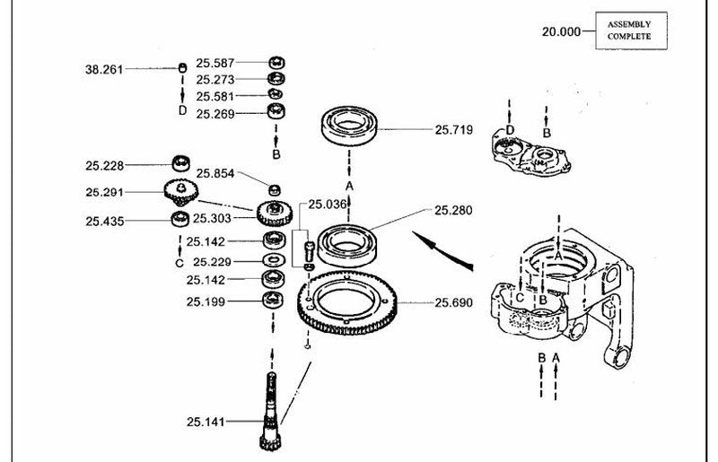 Catálogo de Peças Empilhadeira Retrátil Clark CRX 10/CRX 13 (Lot 9657) - página interna