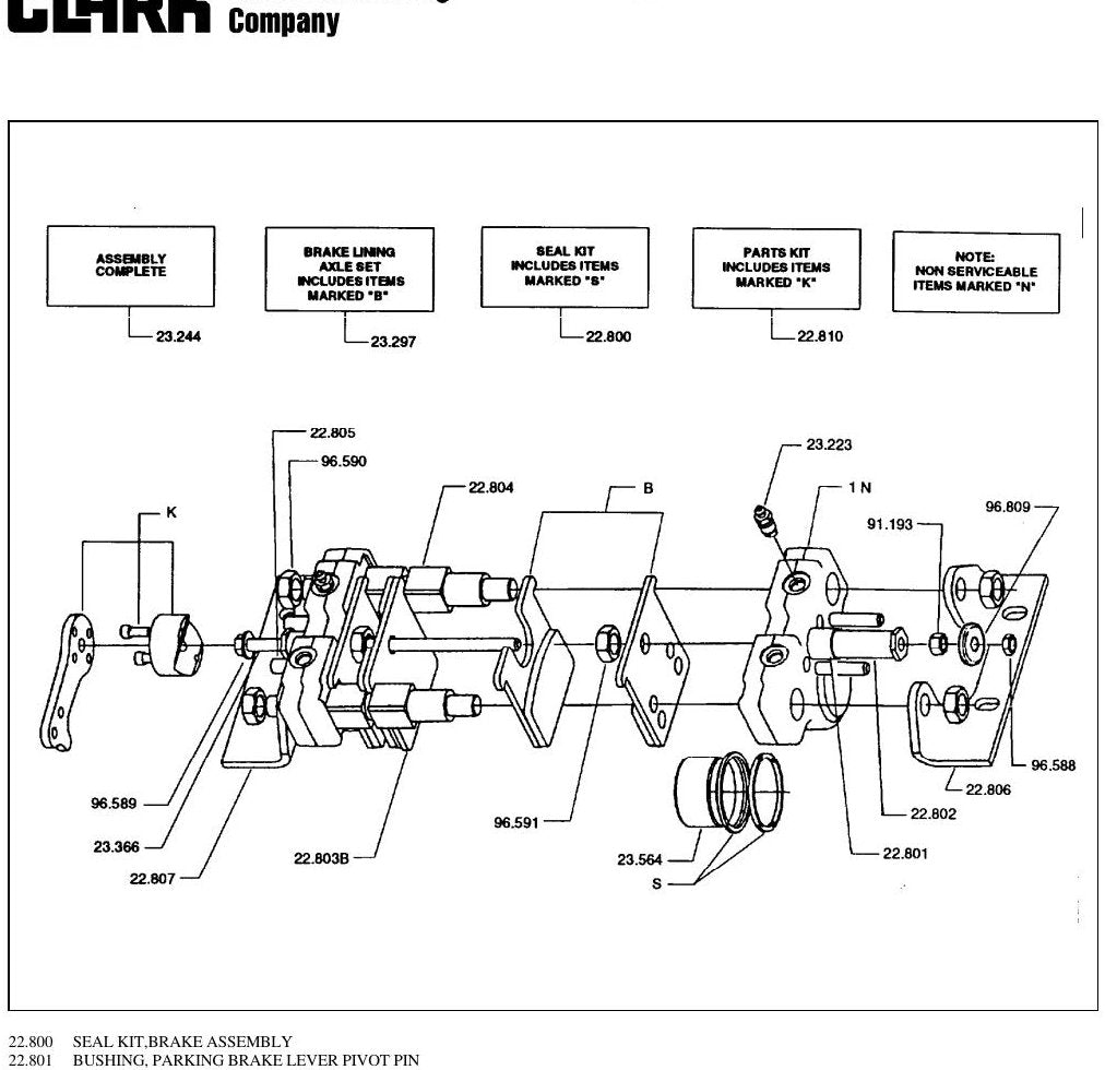Catálogo de Peças Empilhadeira Clark CTM 10-20 (série CTM145, Lot GEF7097) (Ref. I-370-11E) - página interna