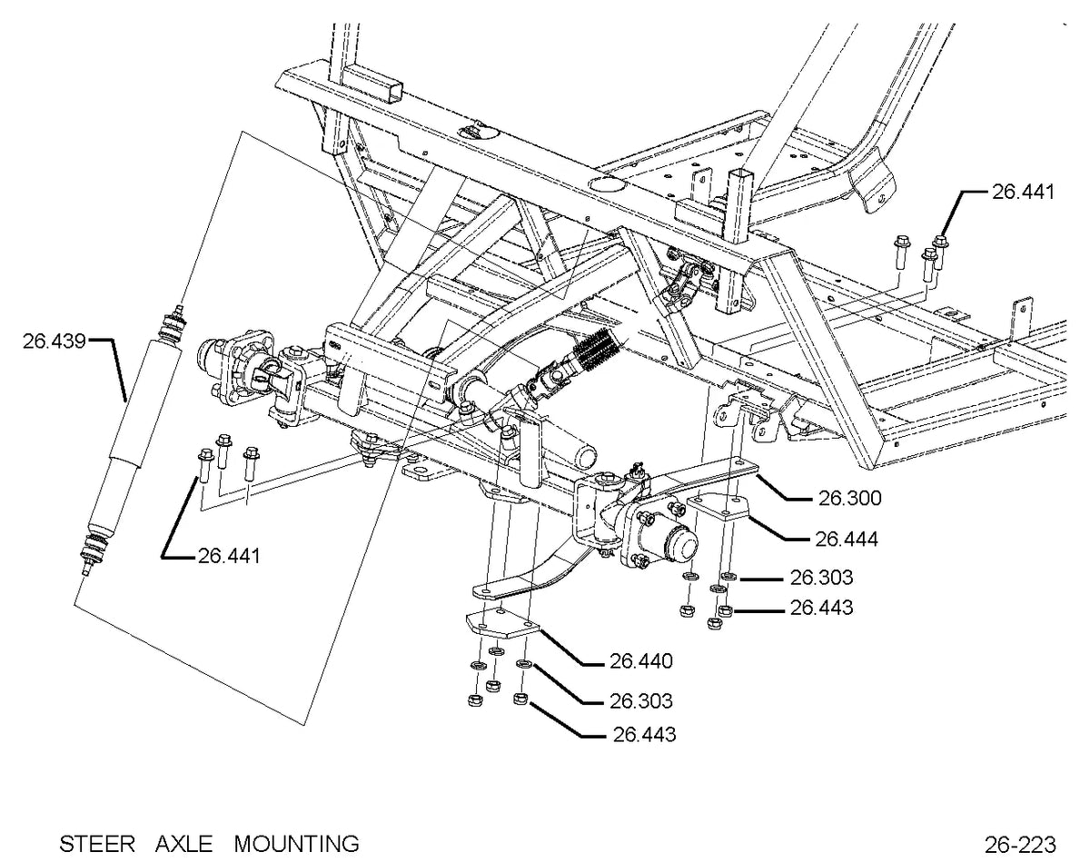 Catálogo de Peças Clark FLATBED 2+2 / FLATBED 2 — vista explodida 3