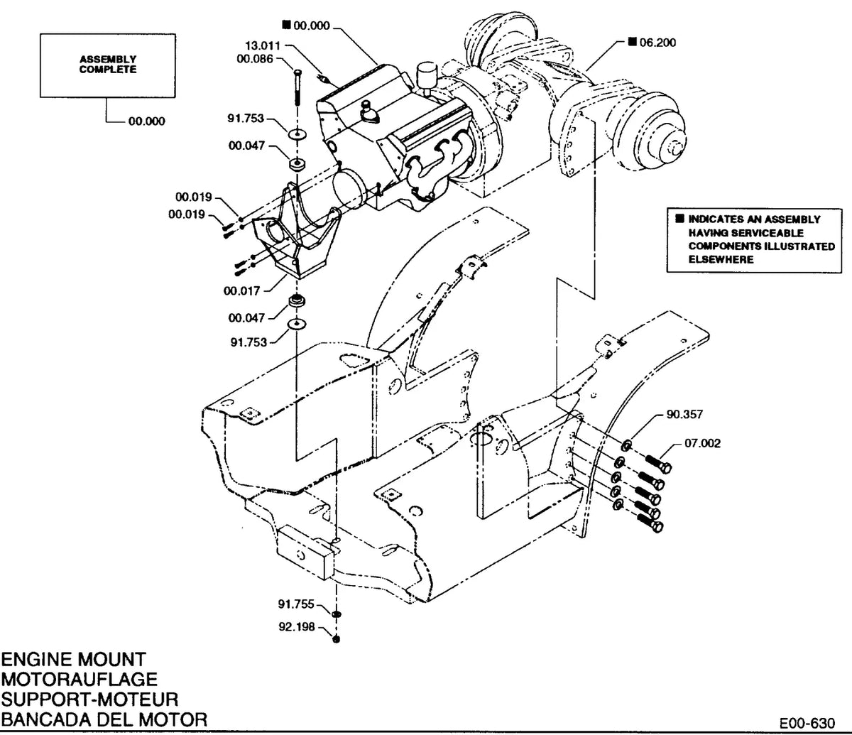 Catálogo de Peças Clark GP40 / GP50S / CGP50S / CGP50SCKD / GP50S LPG CKD / CGP50 — vista explodida 1