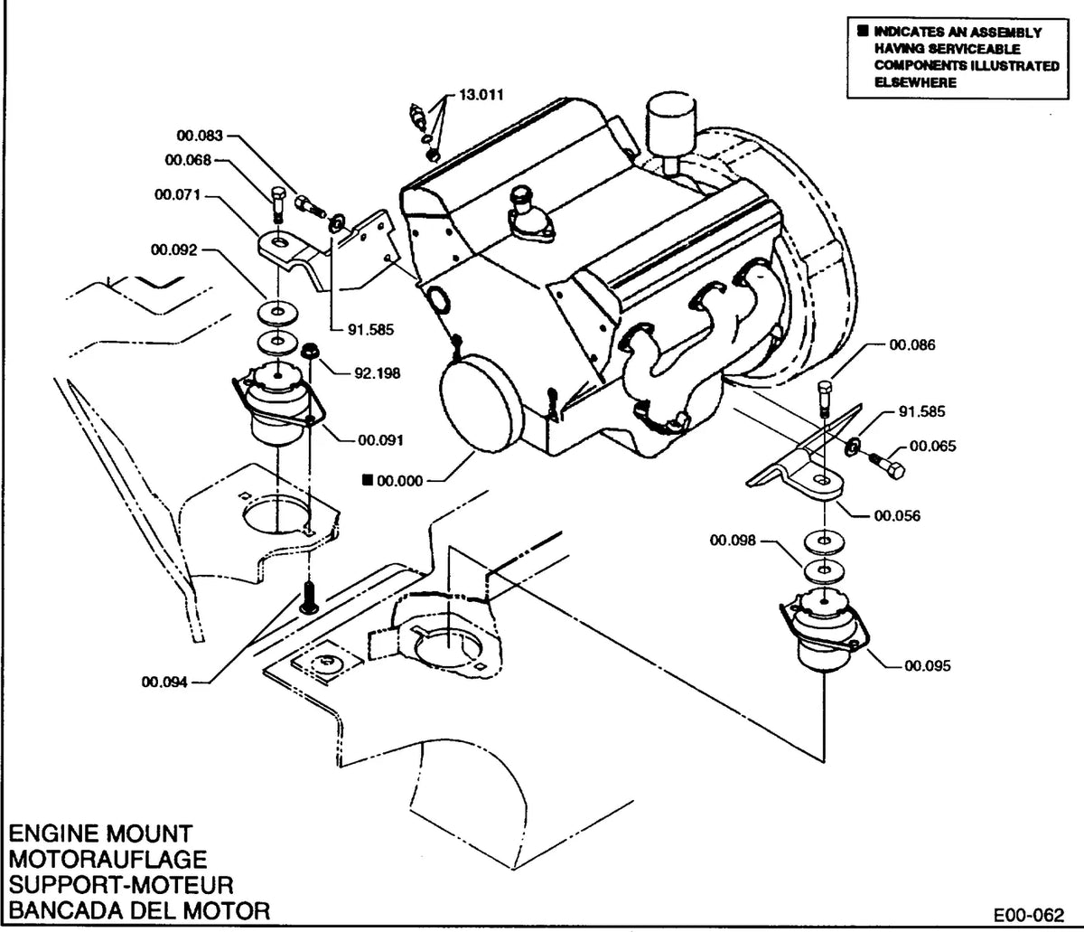 Catálogo de Peças Clark GP40H / GP50H / CGP40H / CGP50H / GP45H / CGP45H — vista explodida 1