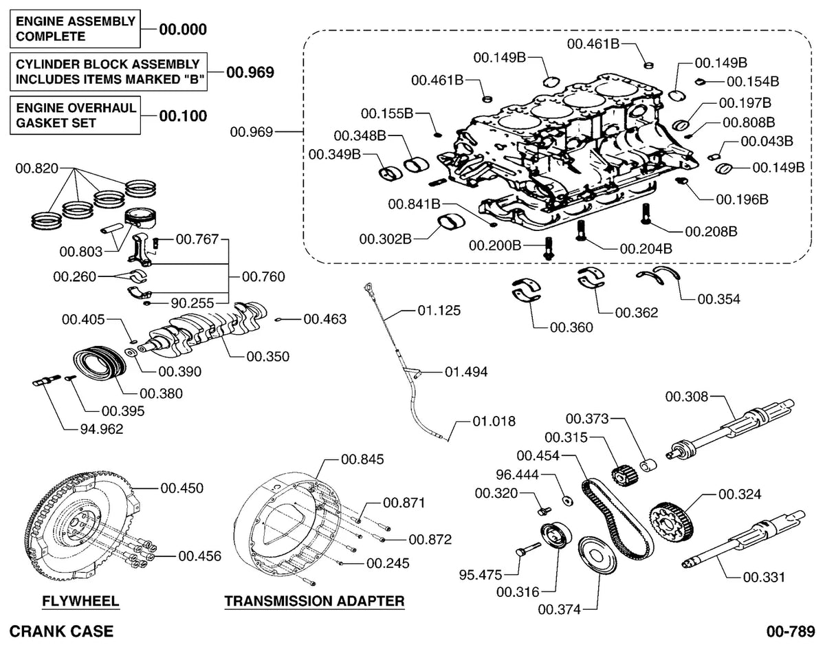 Catálogo de Peças Clark GT60L / GT50L / GT66L — vista explodida 1