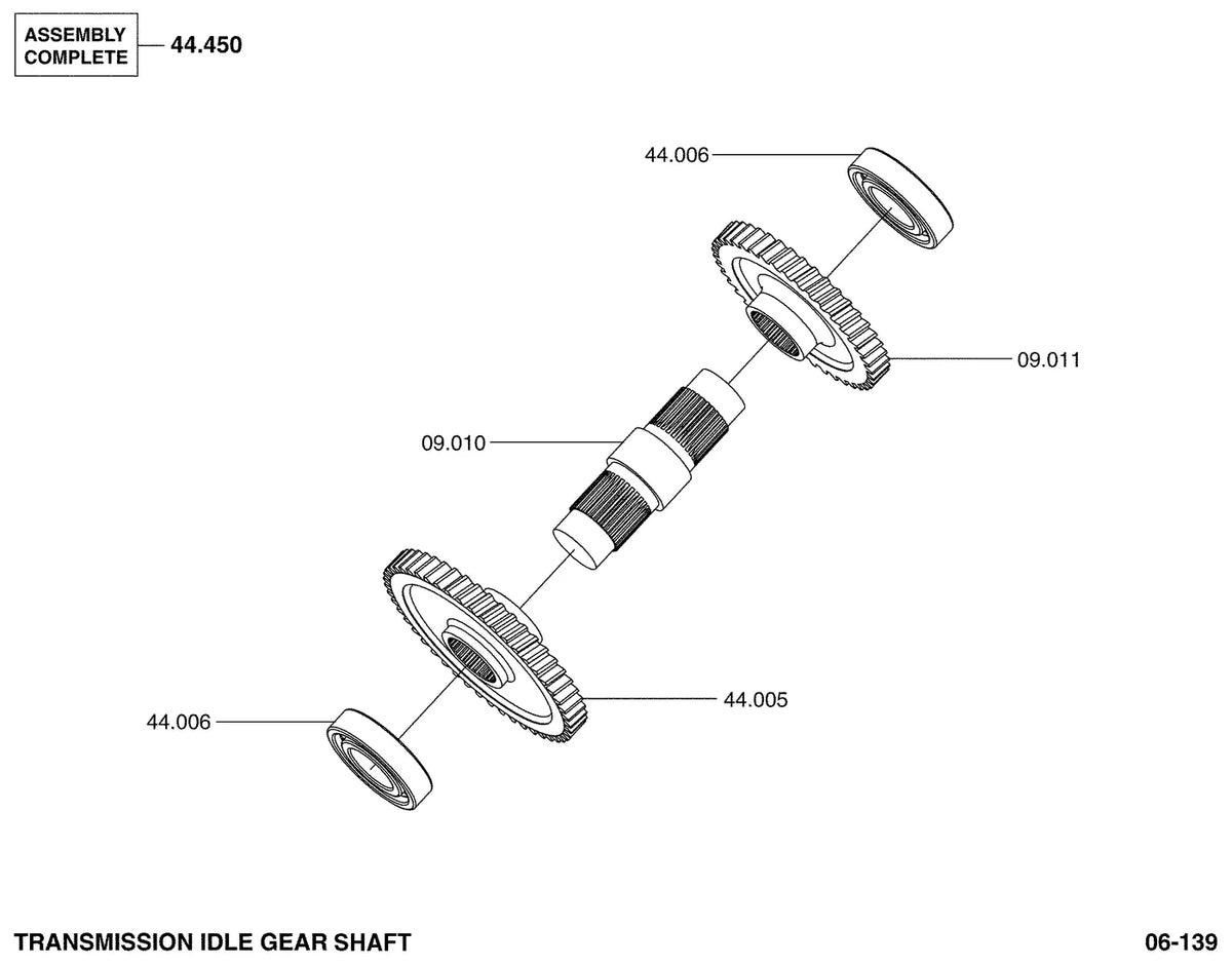 Catálogo de Peças Clark GT60L / GT50L / GT66L — vista explodida 2