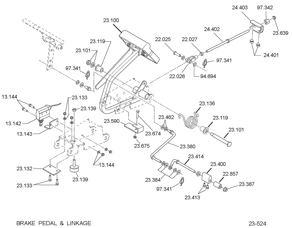 Catálogo de Peças Clark HOSS TRANSPORT 2+2 / HOSS TRANSPORT 4+2 — vista explodida 3