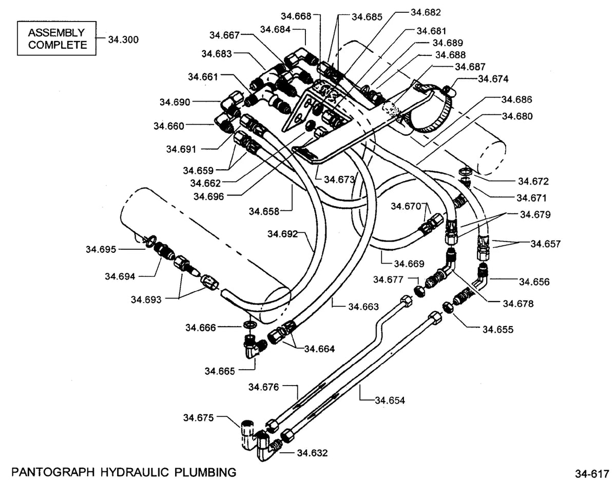 Catálogo de Peças Clark NSP40 — vista explodida 1