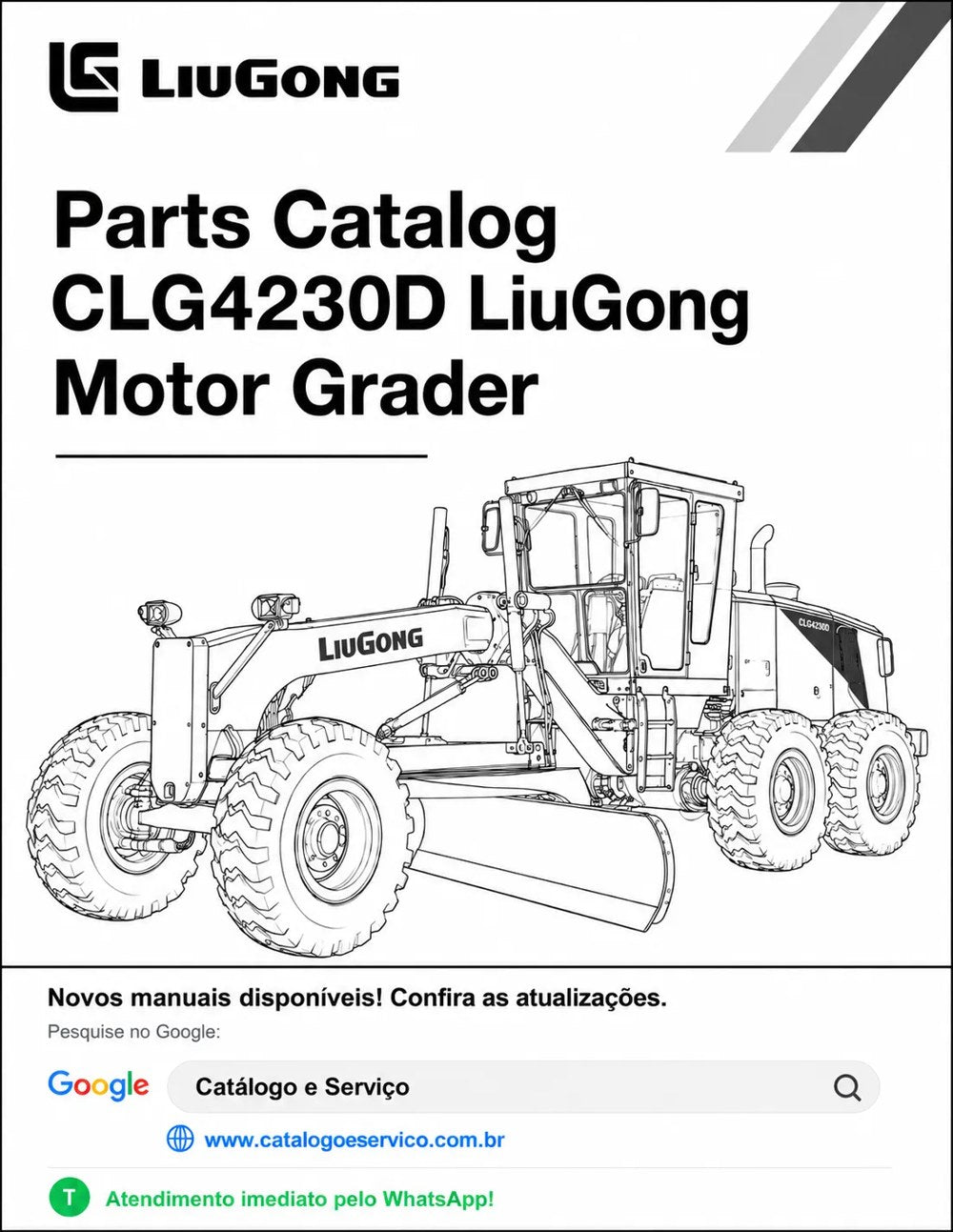 Catálogo de Peças CLG4230D LiuGong Motoniveladora