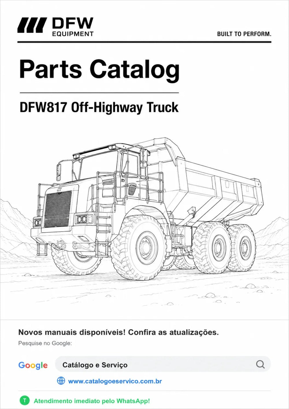 Catálogo de Peças DFW817 Caminhão Fora de Estrada