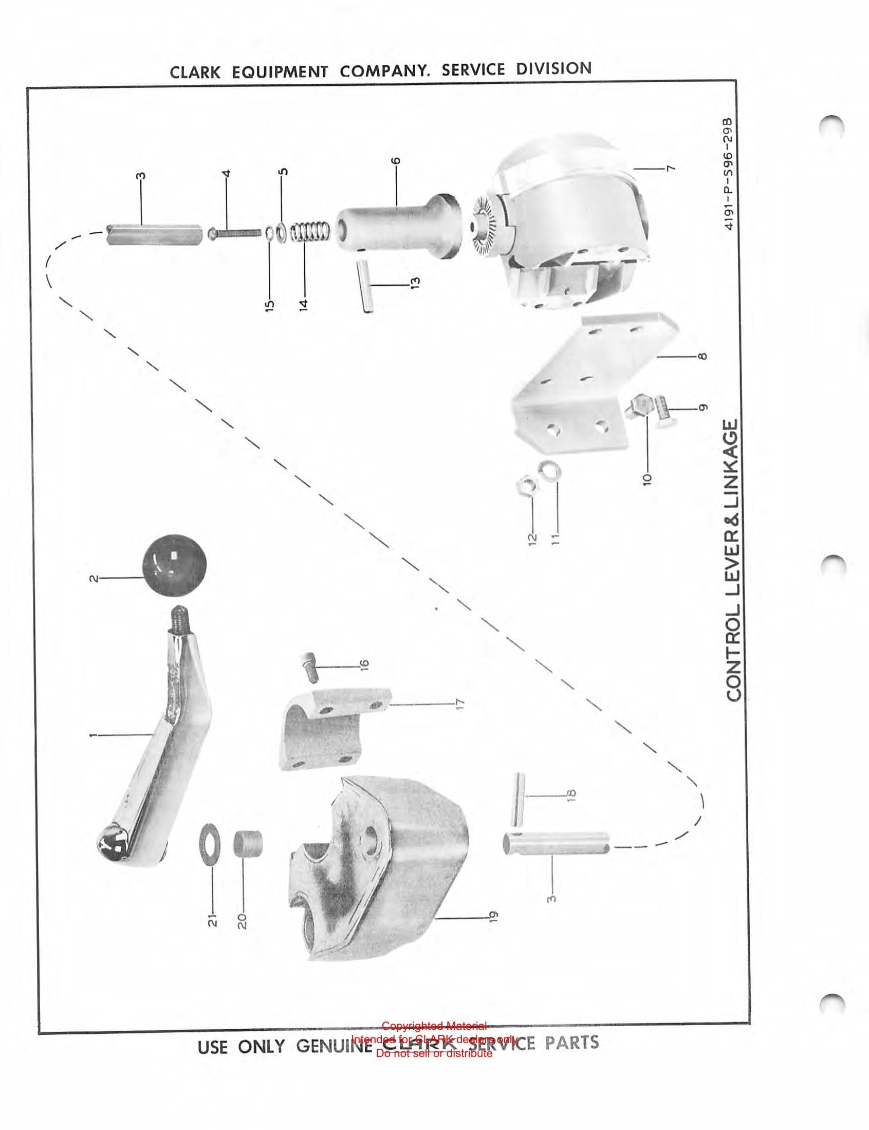 Catálogo de Peças Empilhadeira Clark Electric Clarklift 30-40 (Book X9A) - página interna