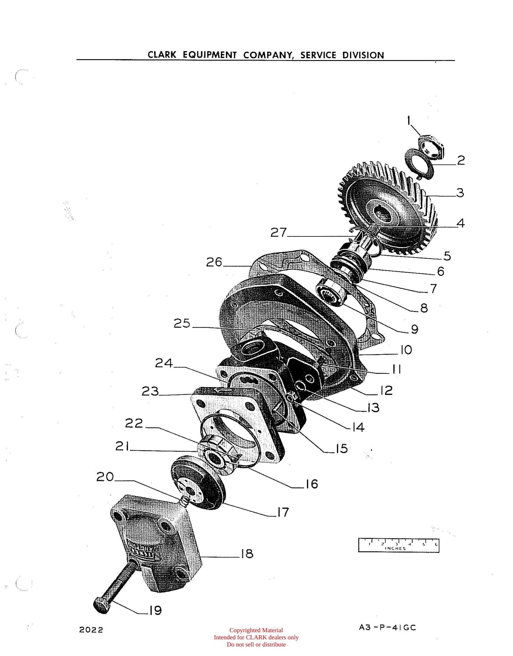 Catálogo de Peças Empilhadeira Clark Gas Clipper 'C' (Serial 1934) - página interna
