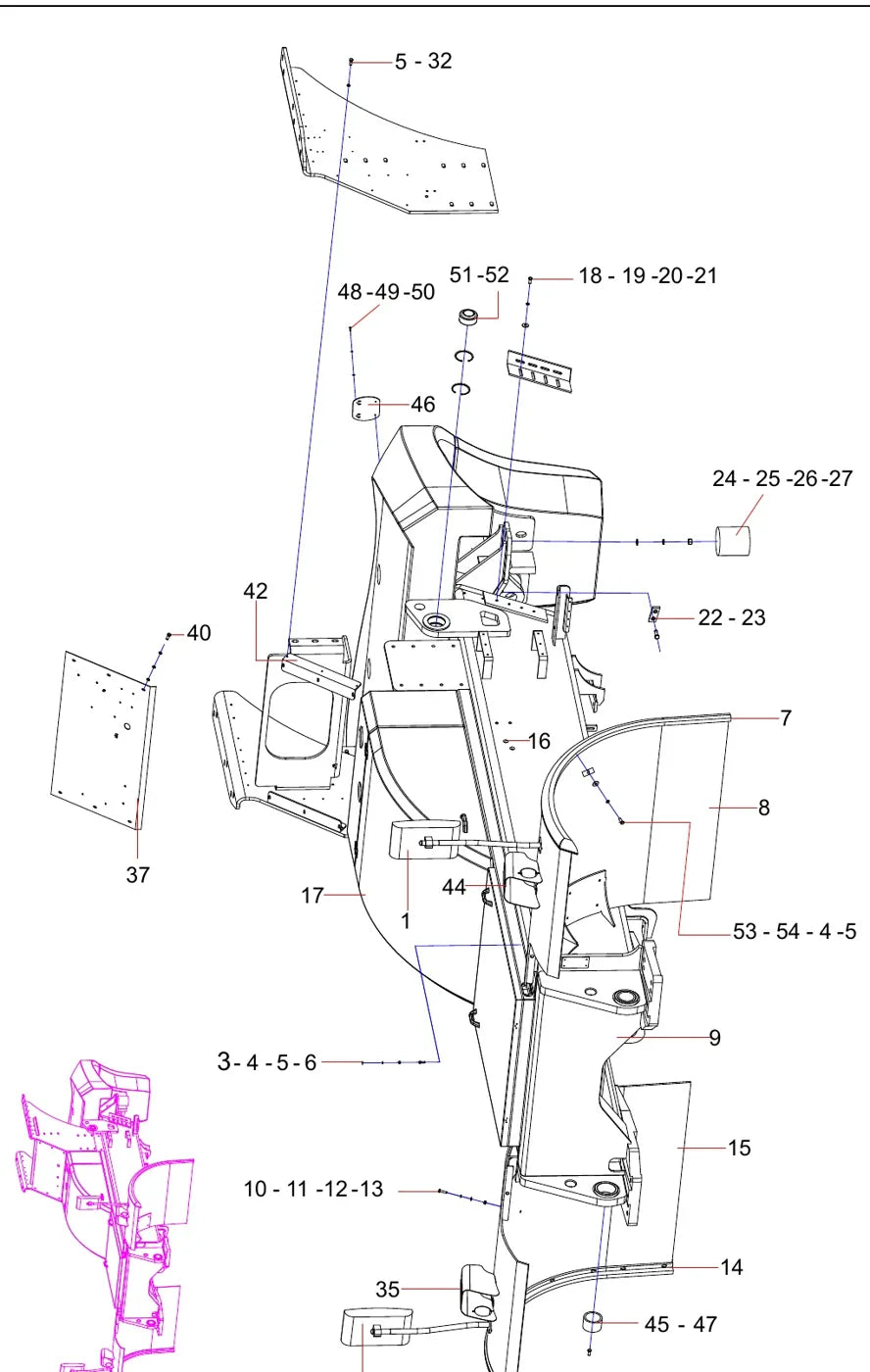 Catálogo de Peças SANY SDCY90K6H1C — vista interna 1