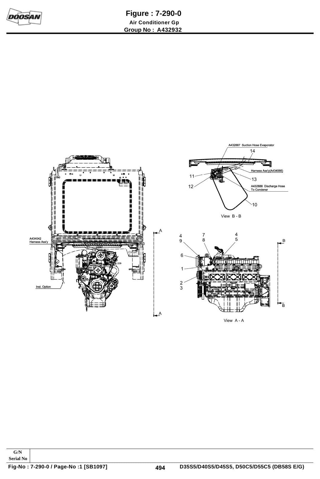 Catálogo de Peças Empilhadeira Doosan — D35S-55C-5 / D40SC-55SC-5 — imagem 4