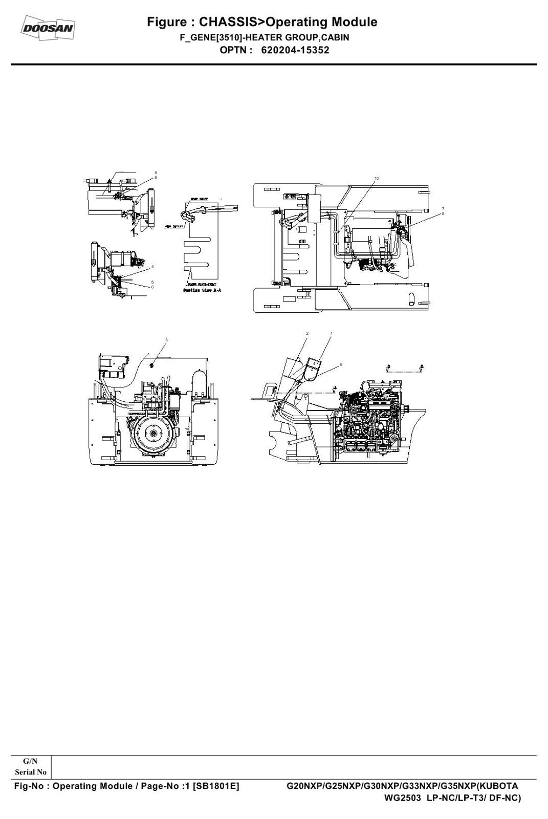 Catálogo de Peças Empilhadeira Doosan — G20/25/30/33/35NXP (Stage V) — imagem 4