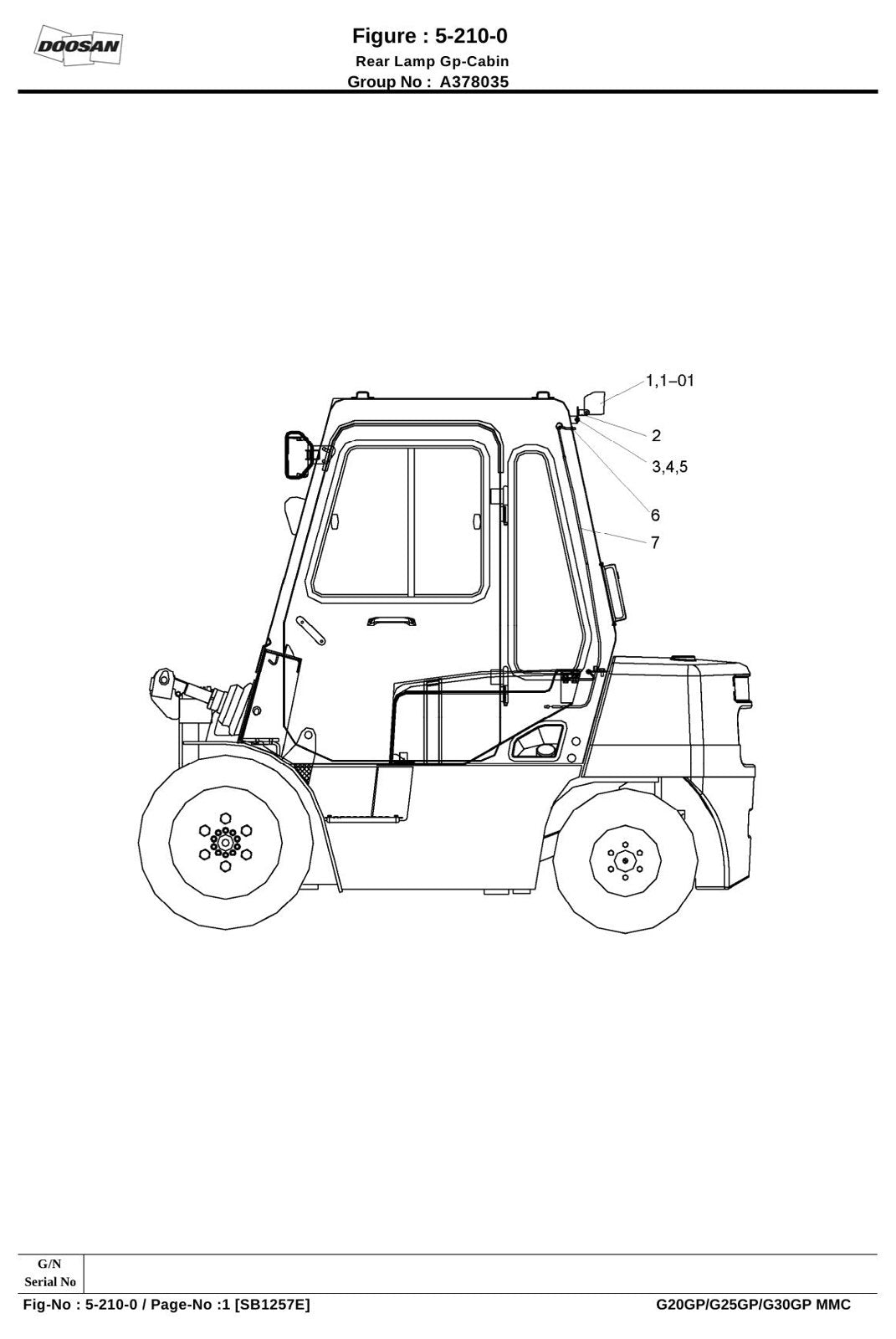 Catálogo de Peças Empilhadeira Doosan — G20/G25/G30G Plus — imagem 3