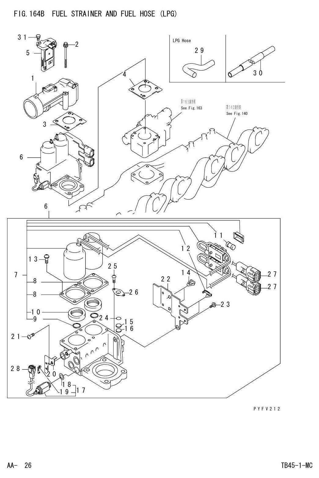 Catálogo de Peças Motor Empilhadeira Komatsu FD/FG 35-50A-10 (Motor) — FD50 — imagem 2