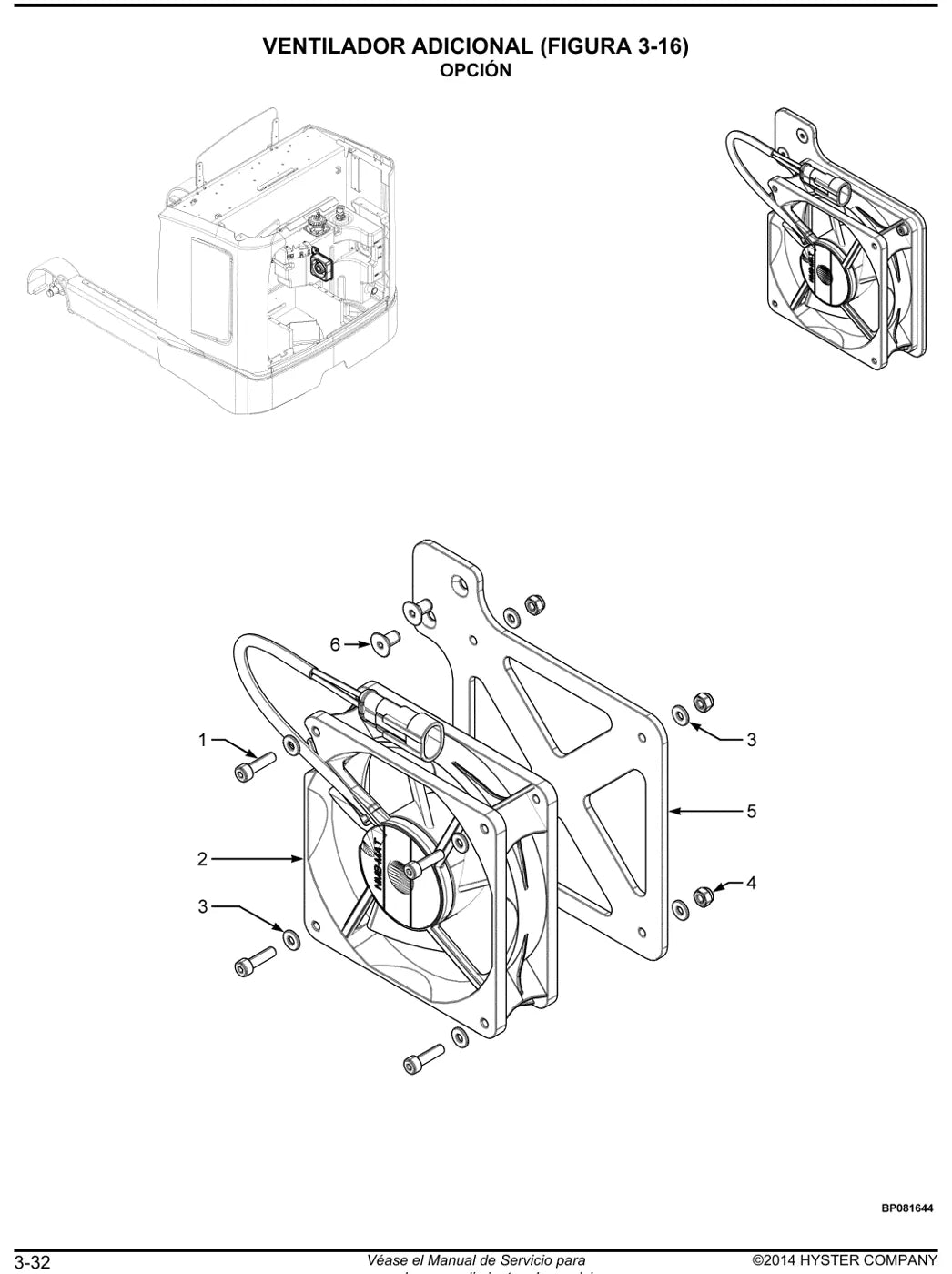 Conjunto ilustrado com números de peça originais — Hyster R1.4 a R2.5 (D435)