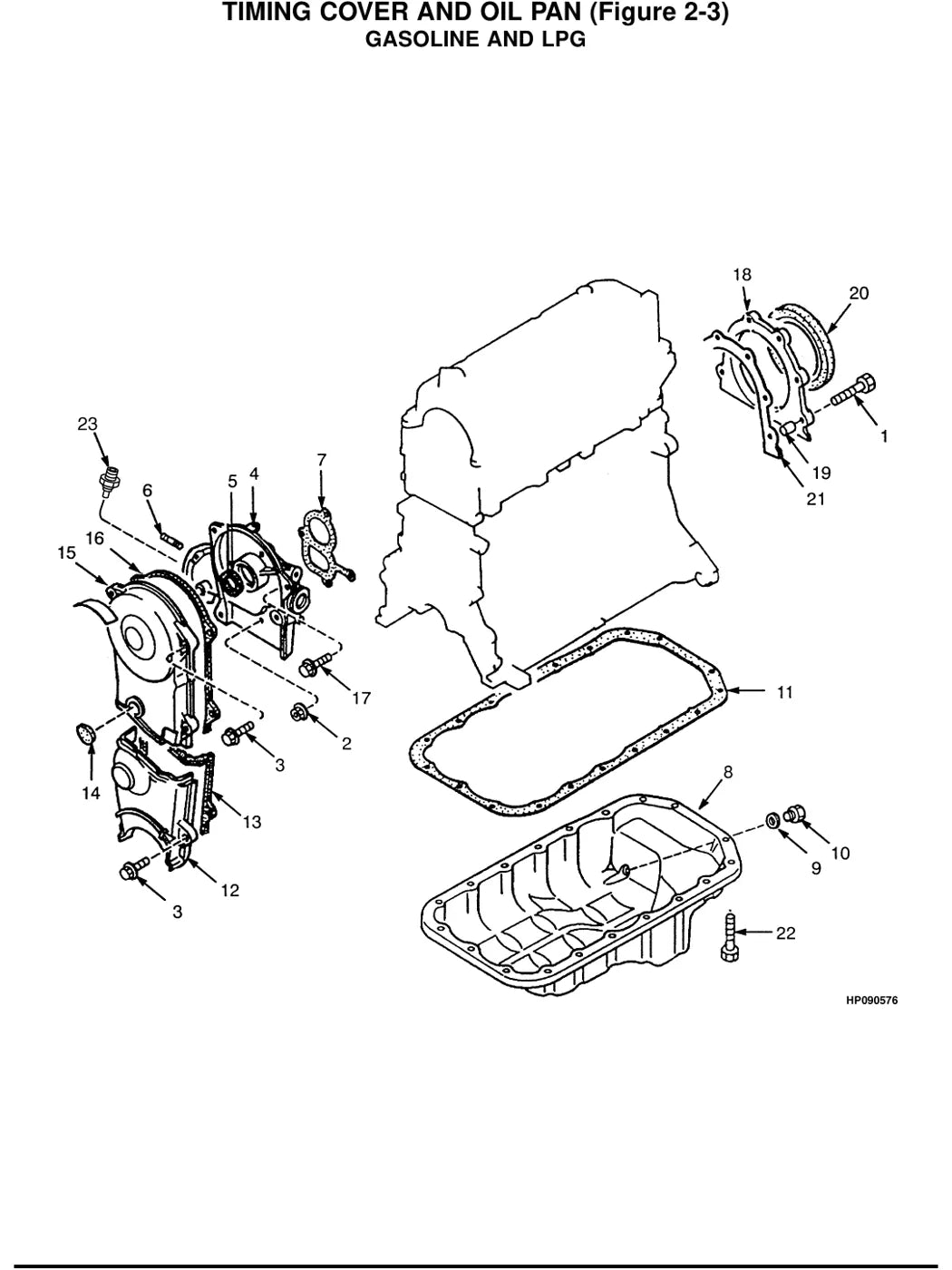 Vista explodida de conjunto do Catálogo de Peças Hyster S25XM a S40XMS (D010)