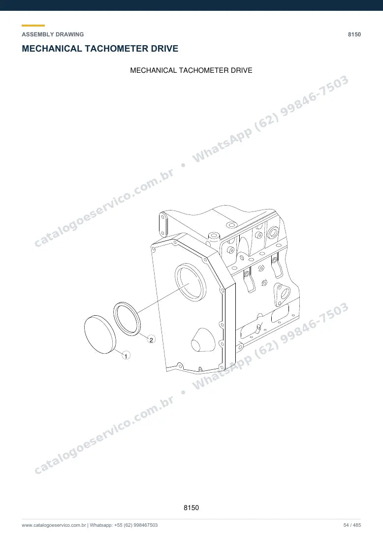 Catálogo de peças Hyundai R160LC-3: desenho de montagem