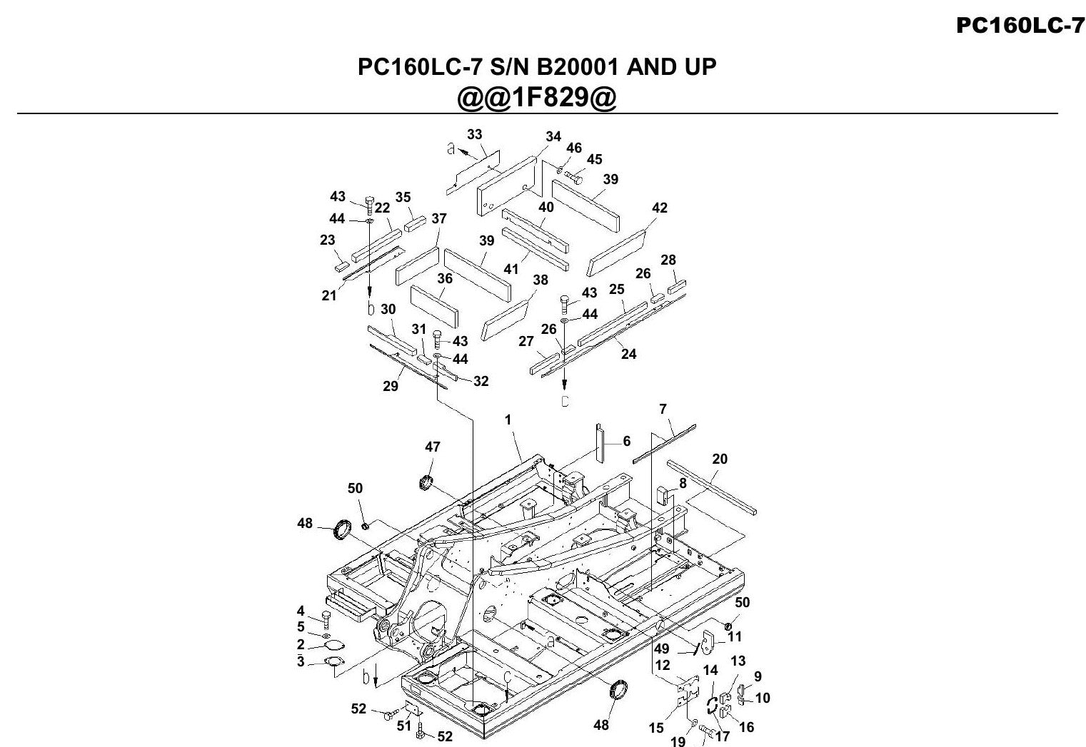 Catalogo De Pecas Escavadeiras Komatsu - Pc160lc-7 - vista explodida 4