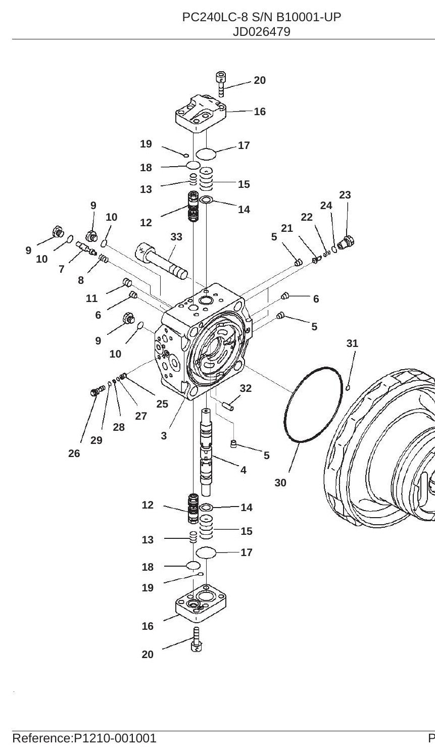 Catalogo De Pecas Escavadeiras Komatsu - Pc240lc-8 - vista explodida 3