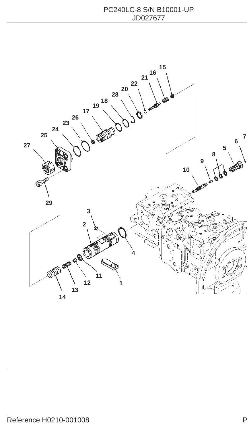Catalogo De Pecas Escavadeiras Komatsu - Pc240lc-8 - vista explodida 4