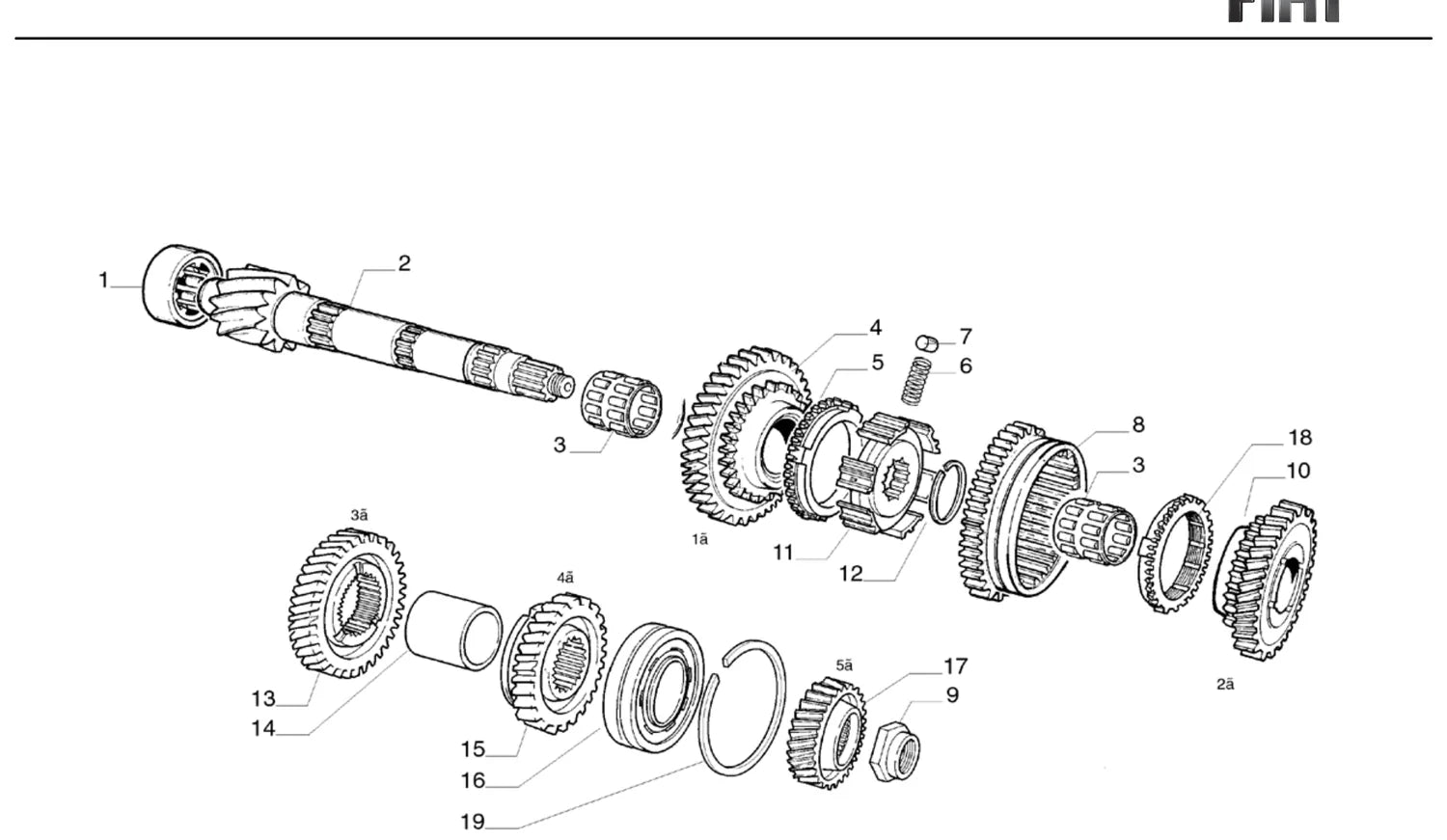 Catálogo de Peças Fiat Mille Smart 4P 1.0 SPI (2000-2001) — vista explodida 2 (pág. 98 do PDF)