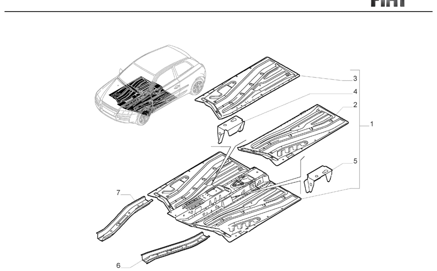 Catálogo de Peças Fiat Stilo 1.8 16V (2003-2007) — vista explodida 2 (pág. 296 do PDF)