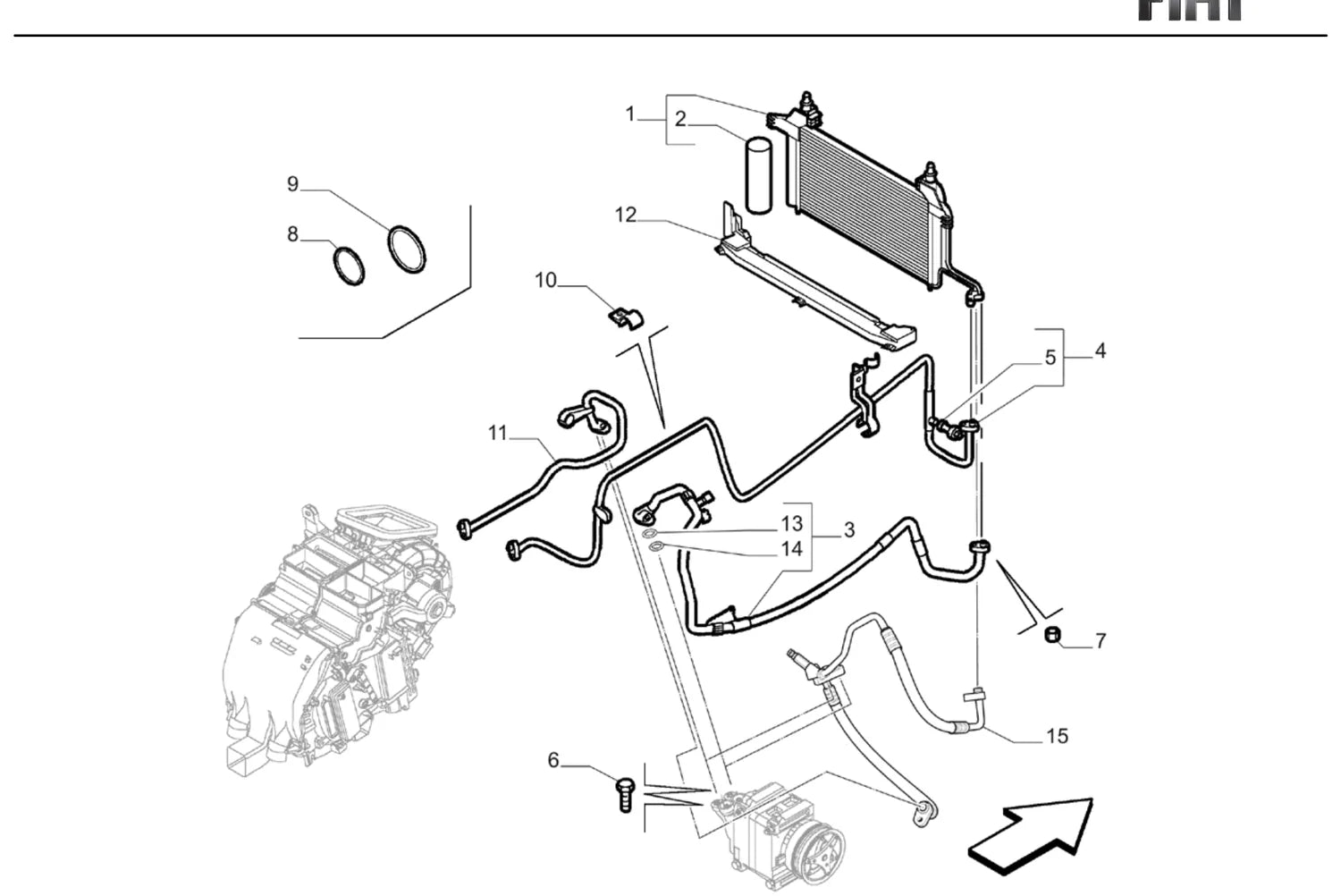 Catálogo de Peças Fiat Stilo 1.8 8V (2003-2006) — vista explodida 2 (pág. 162 do PDF)