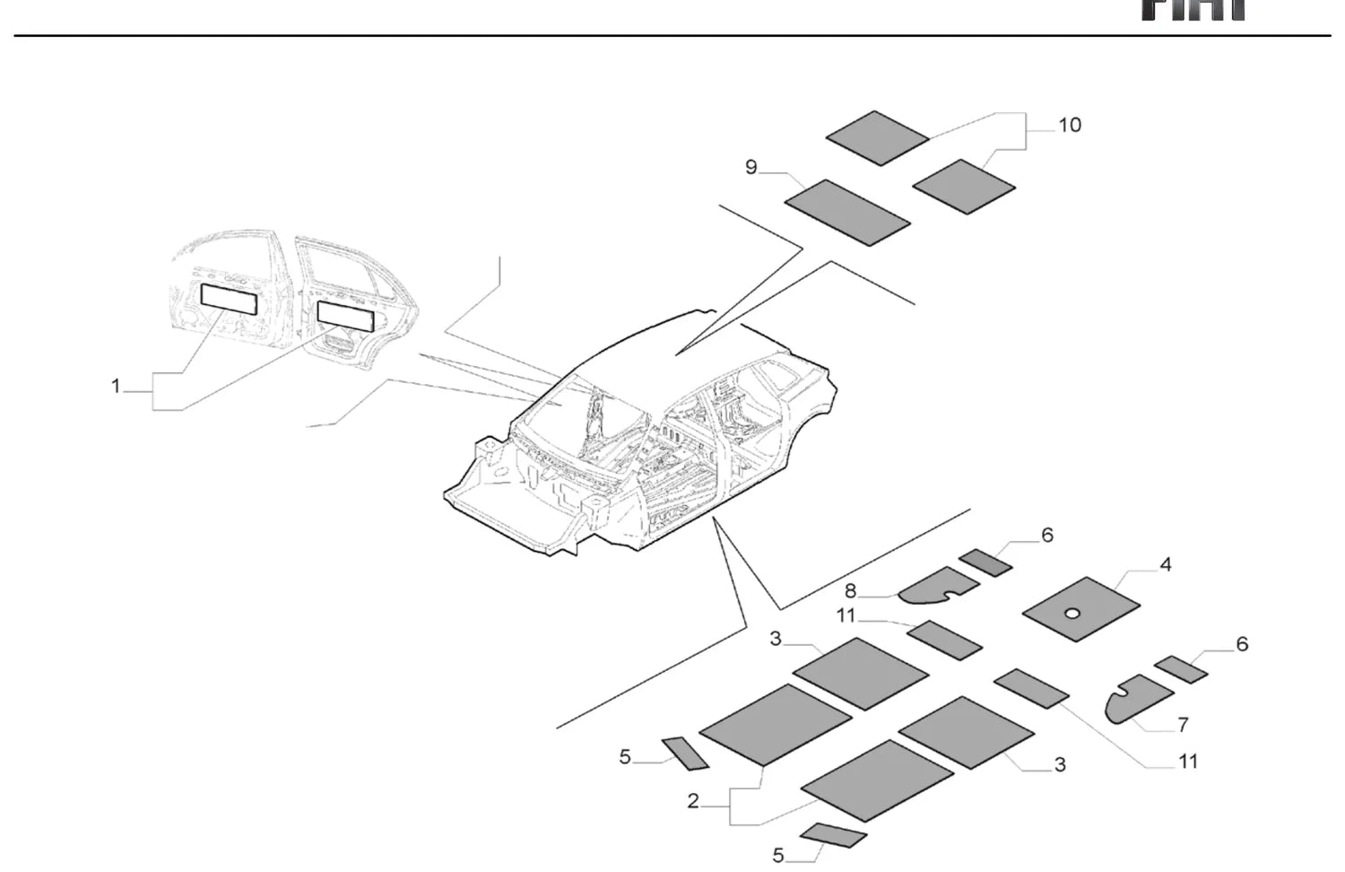 Catálogo de Peças Fiat Stilo Schumacher 1.8 16V (2005-2007) — vista explodida 3 (pág. 374 do PDF)