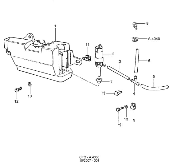 Catálogo de Peças Ford Cargo 1215 e 1217 — vista explodida 1