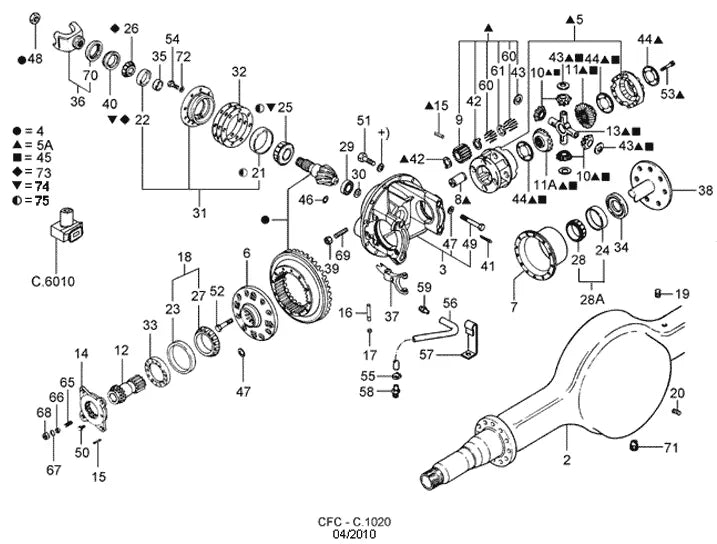 Catálogo de Peças Ford Cargo 1215 e 1217 — vista explodida 4
