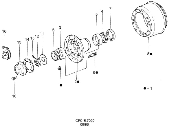 Catálogo de Peças Ford Cargo 1316 Chile — vista explodida 2