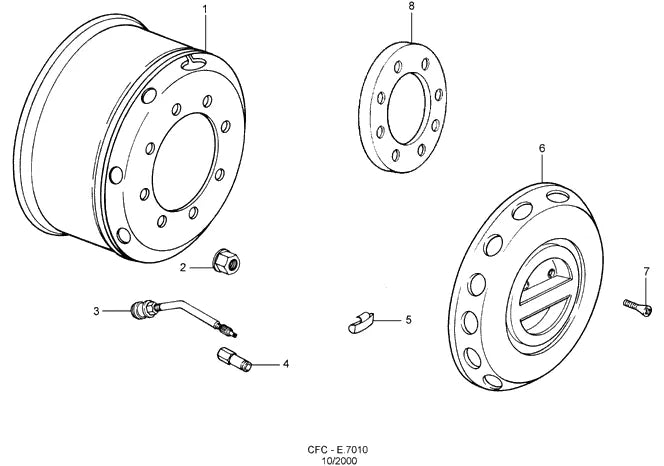 Catálogo de Peças Ford Cargo 1415 e 1417 — vista explodida 2